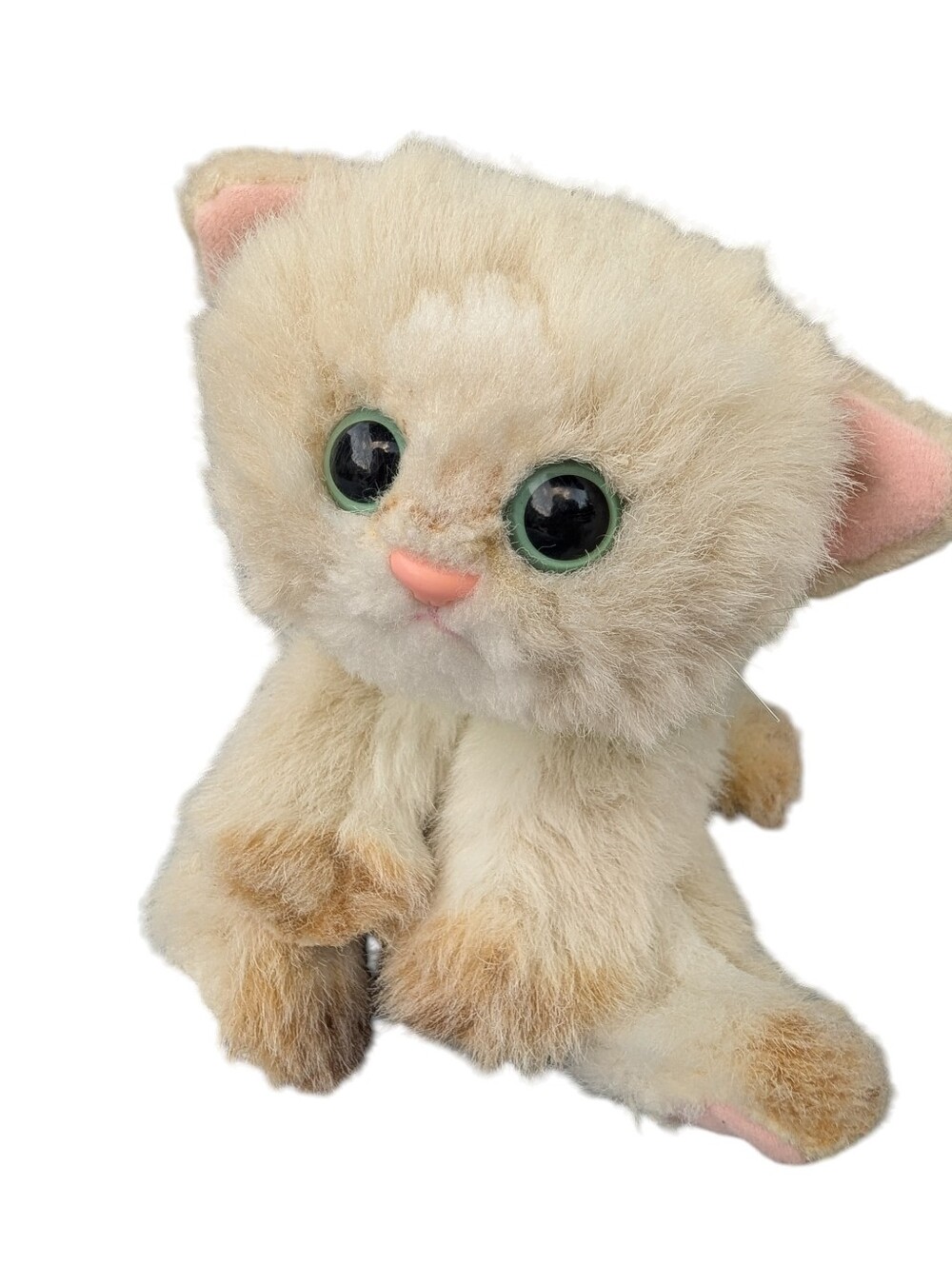 Tyco 1992 Kitty Kitty Kittens - Siamese Cat Plush W/ Green Bow